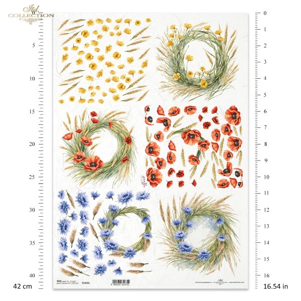 Papel de arroz decoupage A3 R1262L
