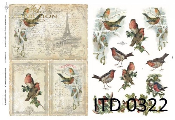 papel decoupage clásico D0322M