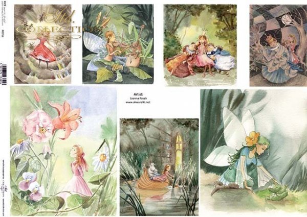 Papel Decoupage pintura contemporánea, personajes de cuento*Бумага Декупаж современная живопись, сказка персонажей*Papier Decoupagepapier zeitgenössische Malerei, Märchenfiguren