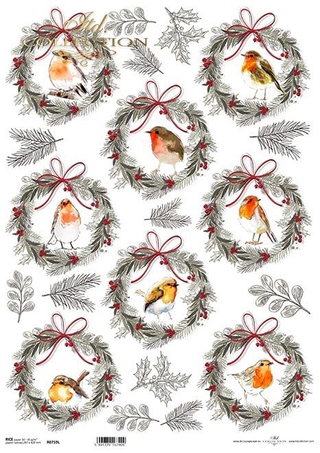 Papel de arroz decoupage A3 R0759L