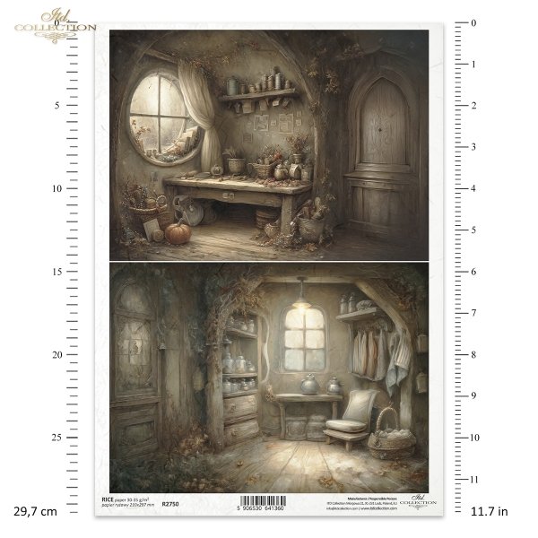 Mouse World - Interior -  Ilustracje,  świat myszek, przytulne wnętrza, bajkowe sceny, kominki, nory mysie, domki, wnętrza