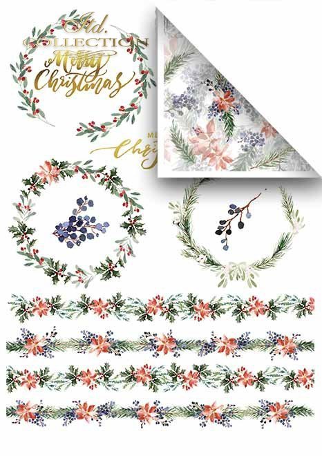Papeles de scrapbooking en sets - Corona de Adviento*Скрапбукинг бумаги в наборах - Адвентовый венок
