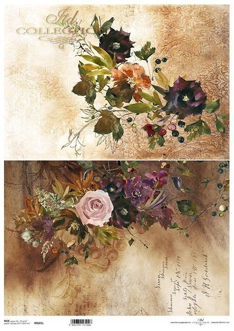 bukiet kwiatów, kwiaty, tło, tapeta, pismo, ornamenty, sepia*bouquet of flowers, flowers, background, wallpaper, writing, ornaments, sepia*Blumenstrauß, Blumen, Hintergrund, Tapete, Schrift, Ornamente, Sepia*ramo de flores, flores, fondo, papel pintado, e