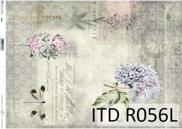 Papier decoupage ryżowy-papier decoupage kwiaty*Rice paper decoupage*Decoupage paper flowers