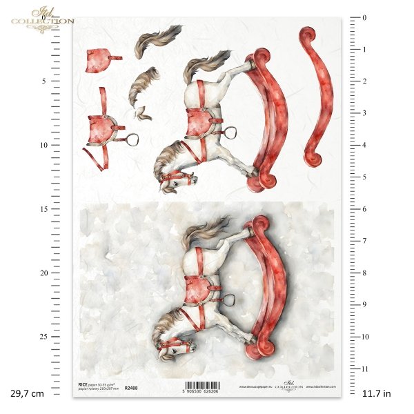 Papel de arroz para decoupage R2488