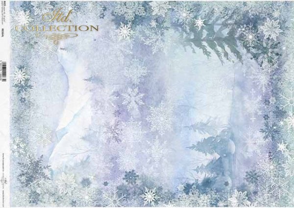 Papel decoupage de vacaciones, starlets, copos de nieve*Holiday Decoupage Papier, Sternchen, Schneeflocken*Праздничная бумага для декупажа, звездочки, снежинки