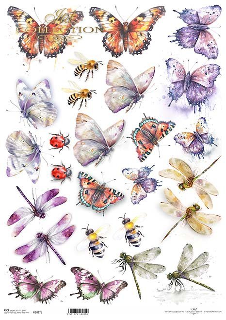 Papel de arroz decoupage A3 R1097L