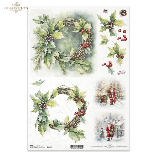 zimowe wianki, wianek, wieniec, wieńce, Winter Wreath, szyszka, szyszki, zima, śnieg, Boże Narodzenie, Święta Bożego Narodzenia, choinka, prezenty, Mikołaj, retro, miniatura, miniatury, rośliny 3D, 3D efekt, winter garlands, wreaths, pinecone