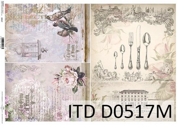 papel decoupage clásico D0517M