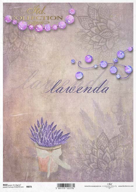 lawenda, lawendy, lawendowe, dekor, ornament, tło, korale, R873, lavender, decor, ornament, background, beads, Magda Stanczew, Lavendel, Dekor, Ornament, Hintergrund, Perlen, lavanda, decoración, ornamento, fondo, cuentas