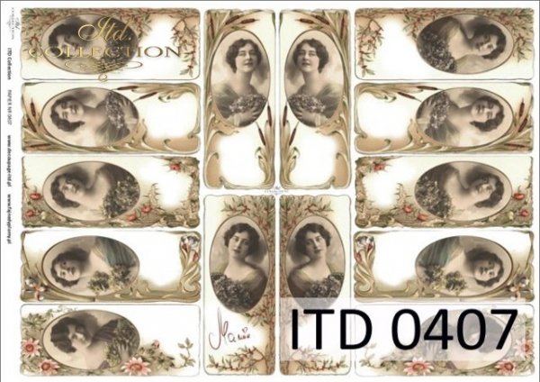 papel decoupage clásico D0407M