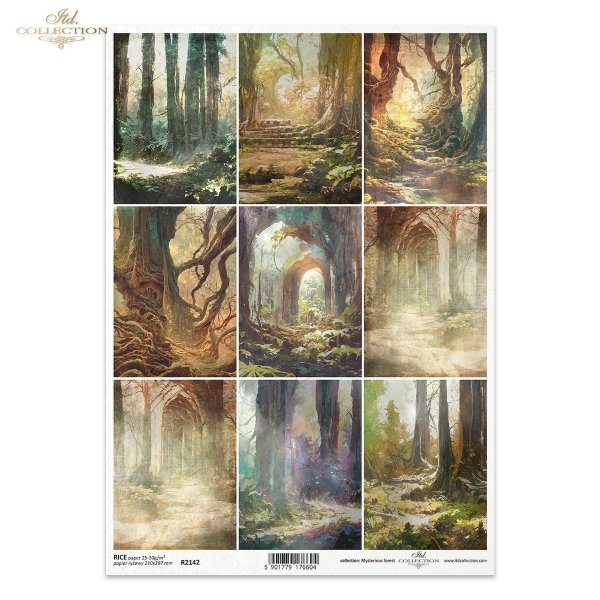 Seria Mysterious forest, tajemniczy las, drzewa, lasy, leśny, rośliny, puszcza, bór, knieja, miniatury, miniatura, trees, woods, forest, plants, wilderness, woodland, miniatures, Mysteriöse Waldserie, geheimnisvoller Wald, Bäume, Pflanzen