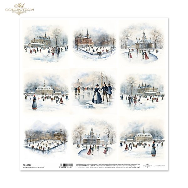 zimowe widoczki, lodowisko*winter views, ice rink*Winteransichten, Eislaufbahn*vistas invernales, pista de hielo