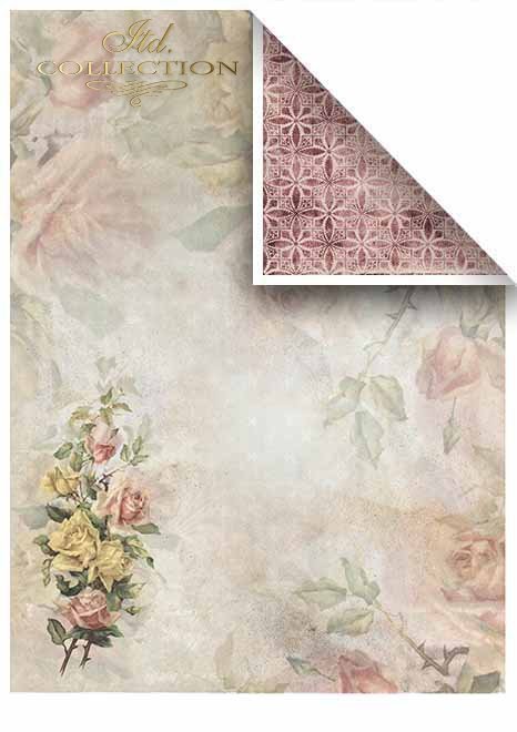 Papiery do scrapbookingu w zestawach - Romantyczny ogród * Scrapbooking papers in sets - Romantic garden