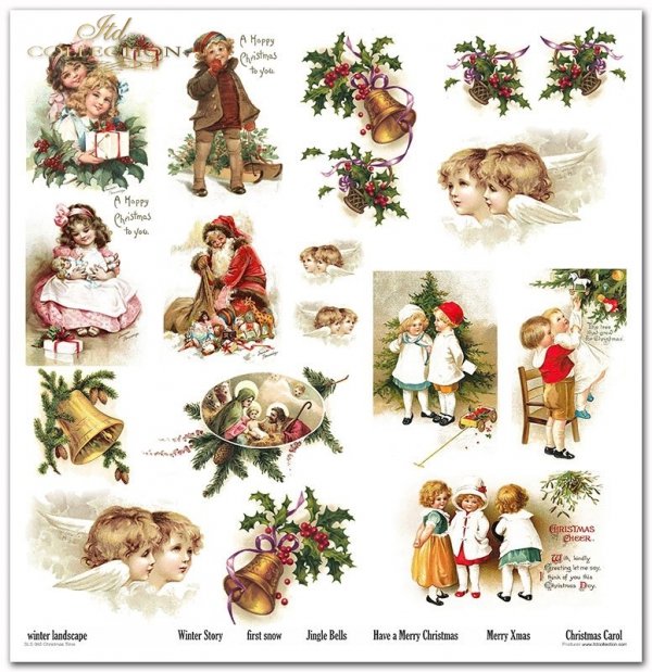 Zestaw do scrapbooking (HS code 48025890) SLS-065 Christmas Time