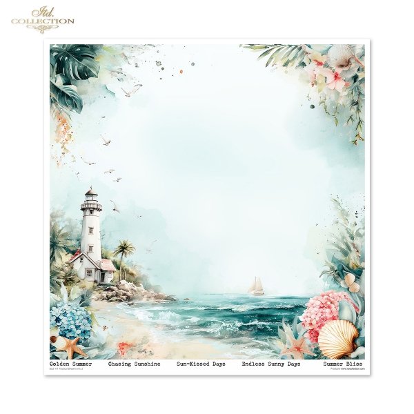 Zestaw do scrapbooking (HS code 48025890) SLS-111 Tropical Dreams vol. 2