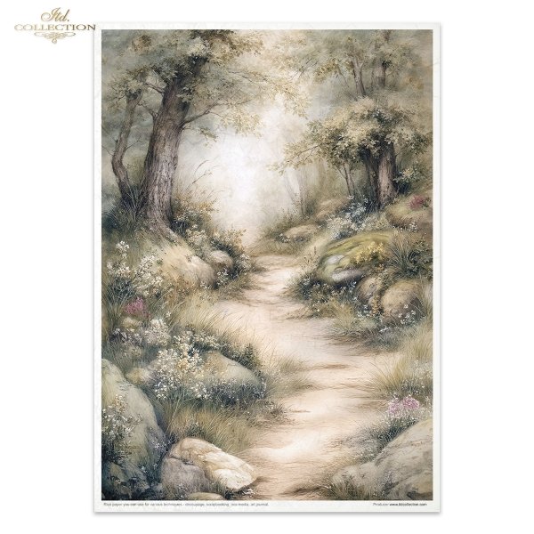 Mouse World - Spring Journey - myszki, sielanka, akwarela, retro, las, natura* Mouse World - Spring Journey - mice, idyll, watercolour, retro, forest, nature