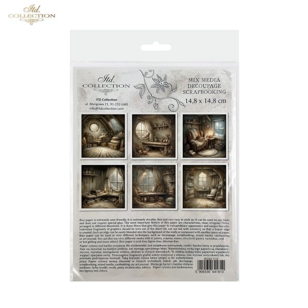 Mouse World - przytulny, rustykalny, fantastyczny, wnętrze, chatka, nora, bajkowy, leśny , świąteczny czas, Boże Narodzenie, zimowa opowieść, ilustracje bajkowe, przytulne, domowe scenki