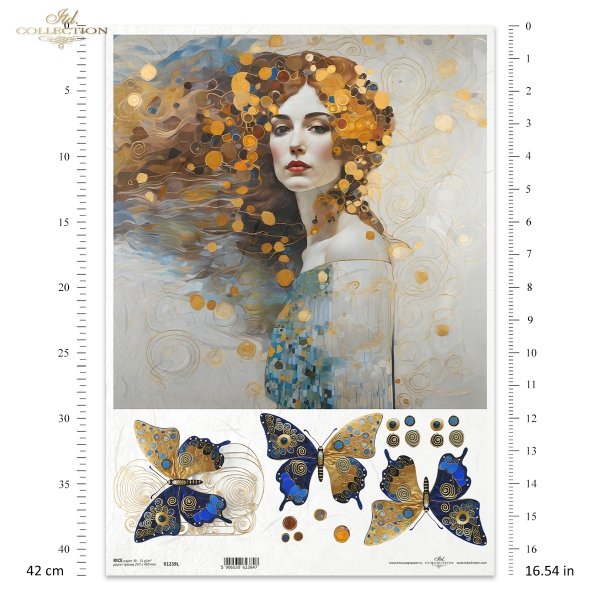 kobiety, złoto, dekoracyjne wzory, ważki, motyle, kamienie szlachetne, mozaiki, motywy secesyjne*women, gold, decorative patterns, dragonflies, butterflies, precious stones, mosaics, Art Nouveau motifs