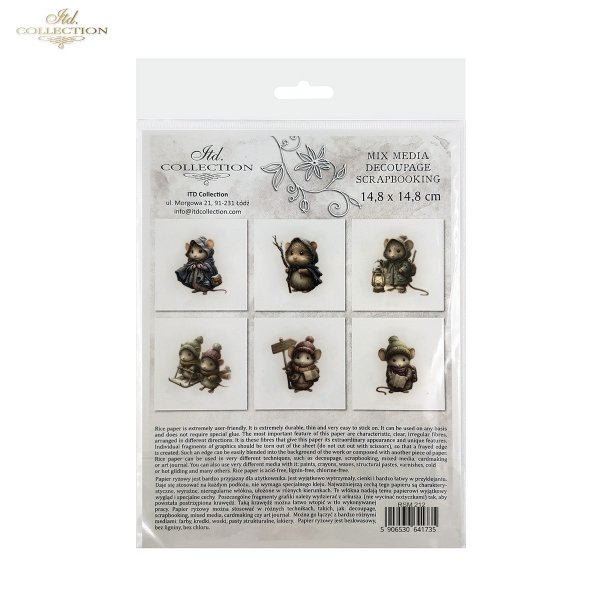 Zestaw papierów ryżowych (HS code 48021000) RSM212