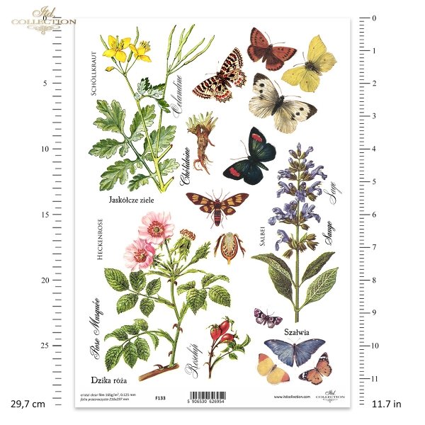 Folia przezroczysta (HS code 39261000) F133