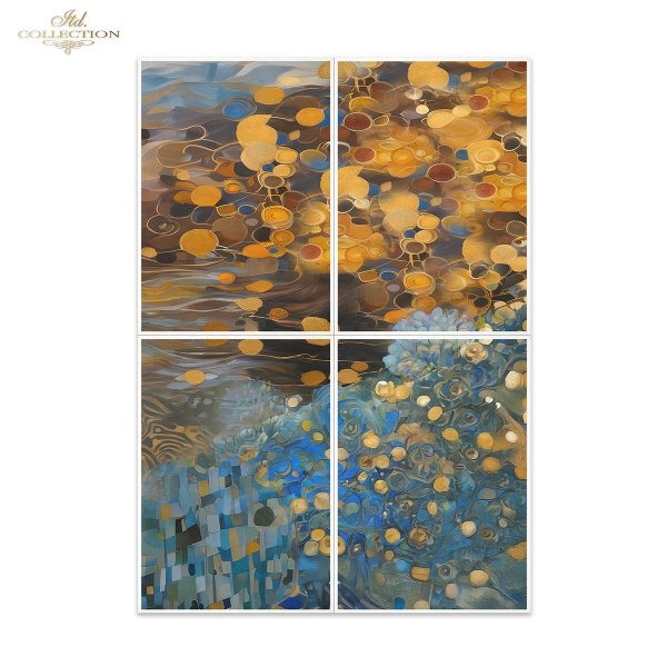 Papier morwowy decoupage FPA1001 seria Inspiracje Klimtem * Mulberry decoupage paper FPA1001 Inspired by Klimt series * Papel decoupage morera FPA1001 Inspired by Klimt