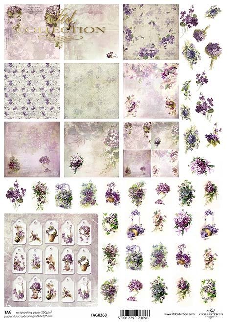 Seria Flower Post - Violet