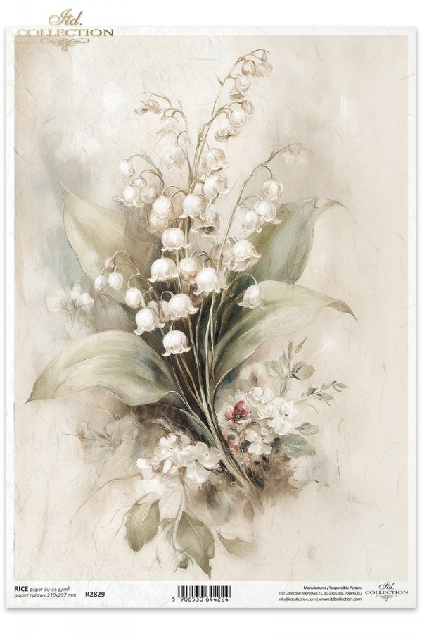vintage, flora, bukiety, kwiaty, botanika, konwalia*vintage, flora, bouquets, flowers, botany, lily of the valley