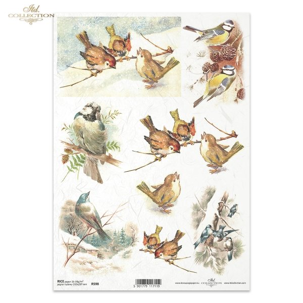 ptak, ptaszek, ptaszki, zima, śnieg, dekoracje na Boże Narodzenie, bożonarodzeniowe motywy, R598, bird, winter, snow, christmas decorations, christmas motifs, Vogel, Vögelchen, Winter, Schnee, Weihnachtsdekoration, Weihnachtsmotive, pájaro, pajarito, invi