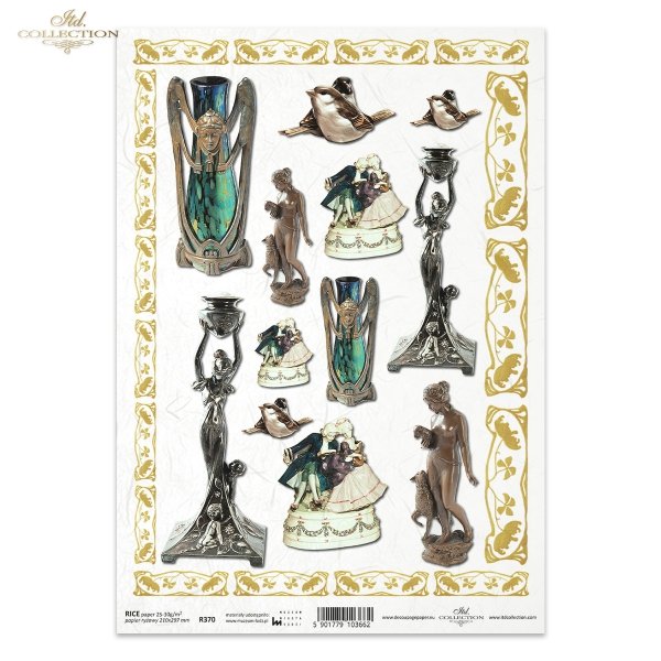 statuette, statuettes, vase, vases, figurines, R370, Łódź, Lodz, Muzeum Miasta Łodzi, The Museum of Lodz 