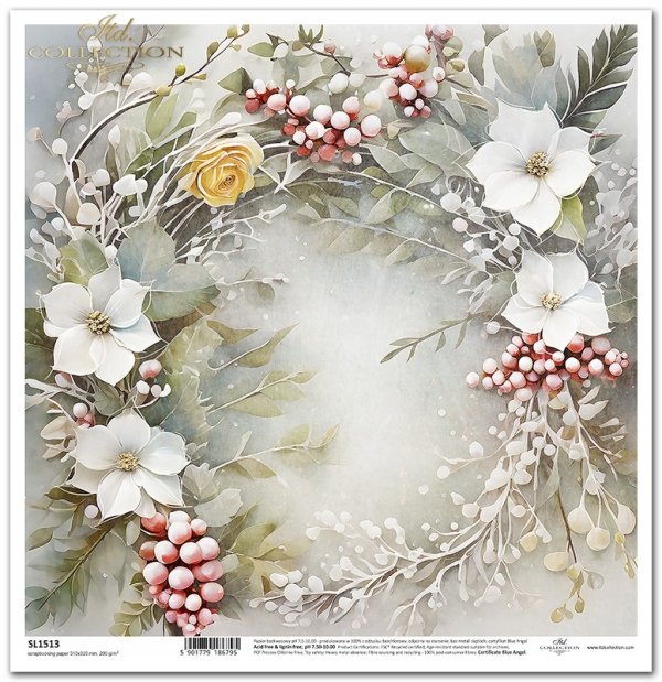 seria Winter Bouquet - zimowy bukiet, kwiaty, kolaże, bukiety, wieńce, kwiaty 3D, 3D flowers*winter bouquet, flowers, collages, bouquets, wreaths, 3D flowers