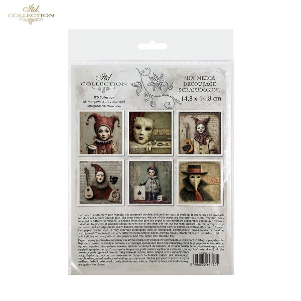 Zestaw papierów ryżowych (HS code 48021000) RSM221