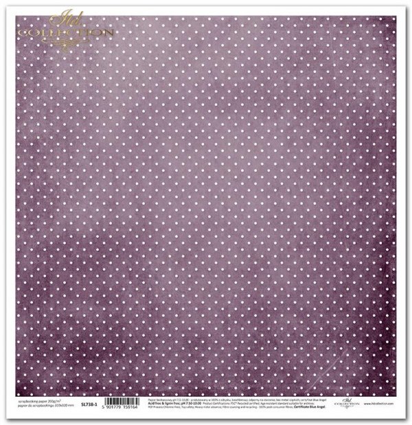 Seria Kropki w stylu retro - kropki, kropeczki, tło w kropki, brudny filet, fioletowy*Series Retro Polka Dots - dots, polka dots, dotted background, dirty filigree, purple