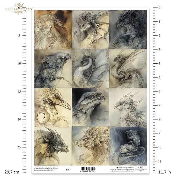 Folia przezroczysta (HS code 39261000) F187