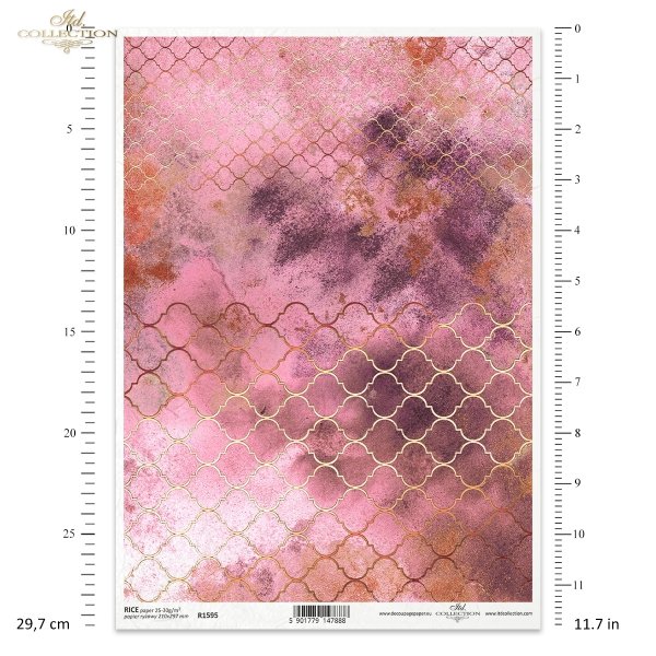 Marokańska mozaika, marokańska koniczyna, mozaika orientalna, róż i złoto, różowy, motyw uniwersalny,  tapeta, wzór tapetowy, Moroccan clover, Moroccan mosaic collection, oriental mosaic, pink and gold, universal theme, wallpaper pattern