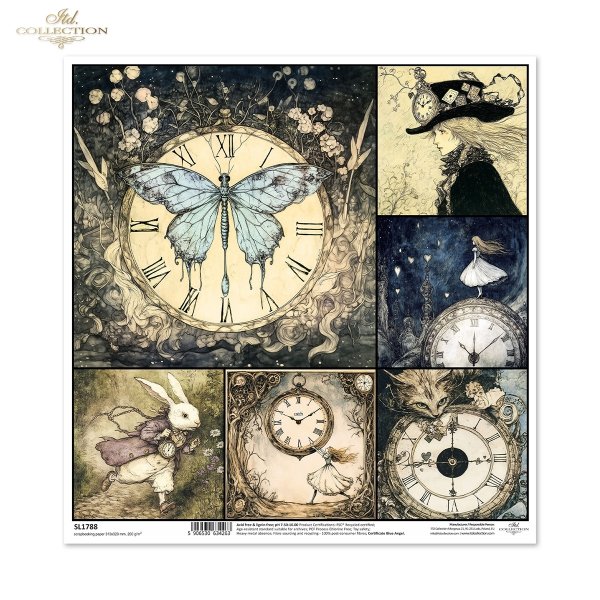 Papier do scrapbooking (HS code 48025890) SL1788