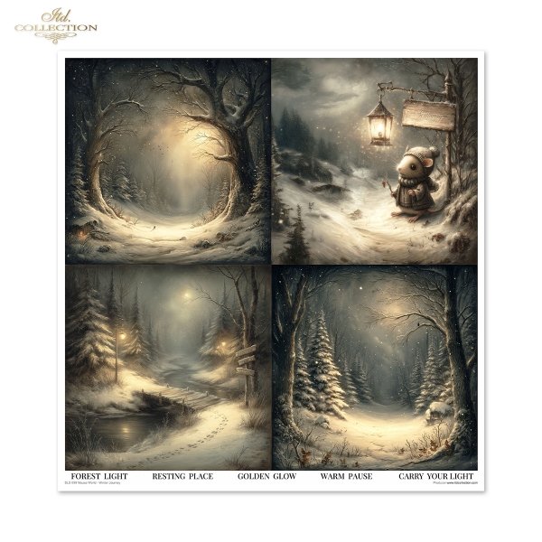 Zestaw do scrapbooking (HS code 48025890) SLS-099 Mouse World - Winter Journey