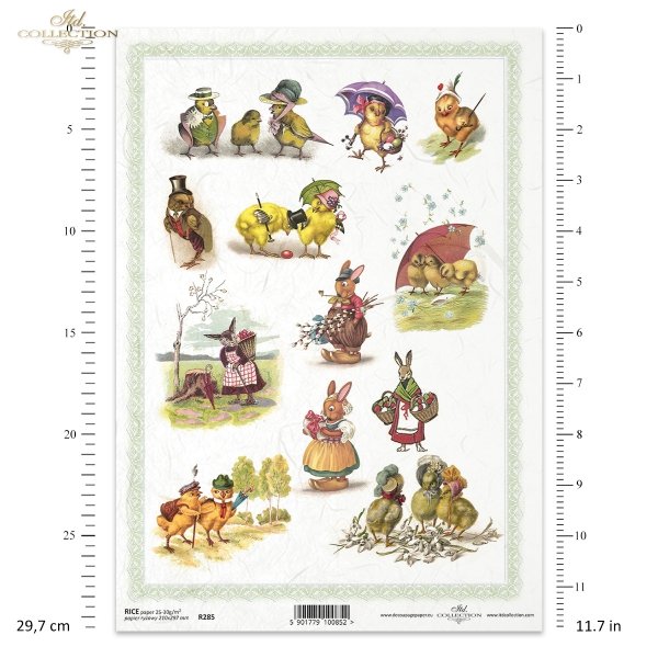 Wielkanoc, króliki, zające, kwiatki, wiosna, jajka, pisanki, R285