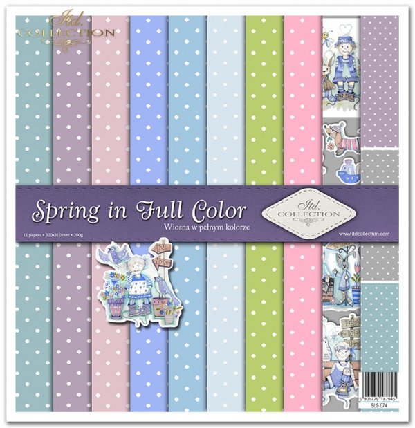 Seria Spring in Full Color - Wiosna w pełnym kolorze - kropki, pastelowe kolory, aniołkowo, dziewczynki, chłopcy*Spring in Full Color * dots, pastel colours, angelic, girls, boys