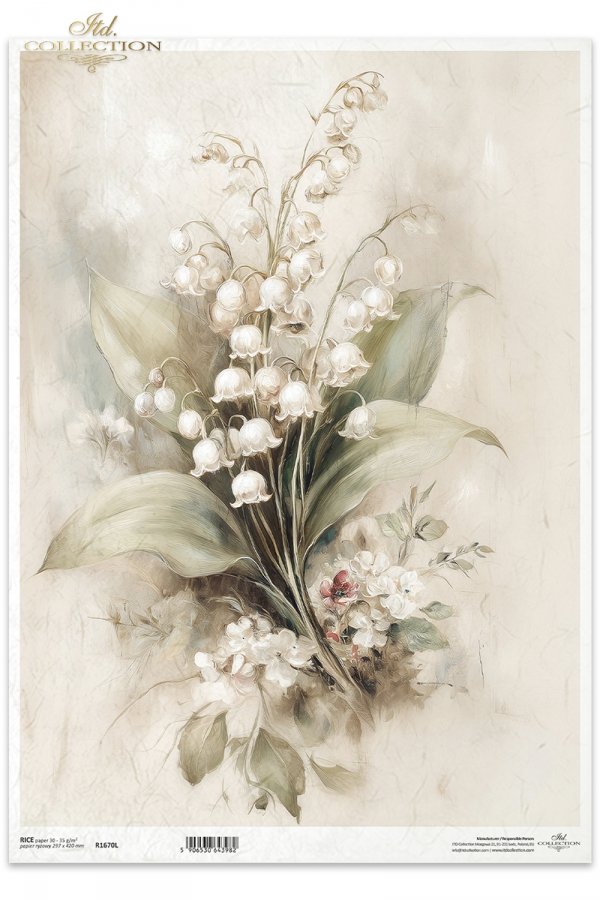 vintage, flora, bukiety, kwiaty, botanika, konwalia*vintage, flora, bouquets, flowers, botany, lily of the valley