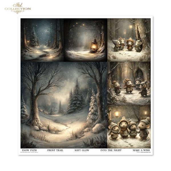 Zestaw do scrapbooking (HS code 48025890) SLS-099 Mouse World - Winter Journey