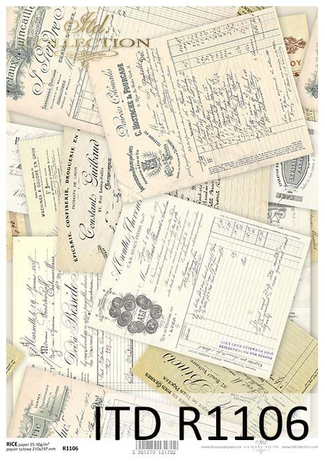 Papier decoupage Vintage*Vintage decoupage paper