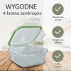Szklane pojemniki do przechowywania żywności 7x Classbach C-FHD 4010 G