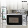 Kuchenka mikrofalowa z grillem 2W1 Bomann MWG 6014 CB (srebrna)