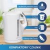 Czajnik elektryczny bezprzewodowy 1,7L Clatronic WK 3445 (biały)