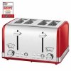 Toster na 4 kromki ProfiCook PC-TA 1194 czerwony