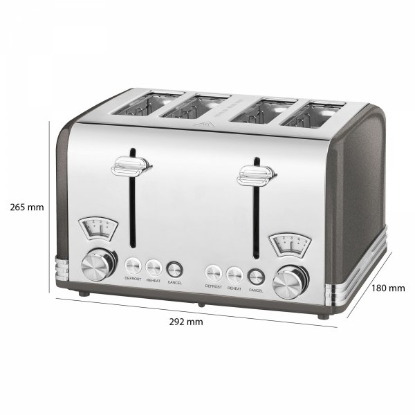 Toster na 4 kromki ProfiCook PC-TA 1194 antracyt