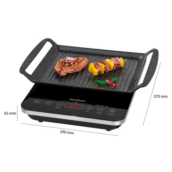 Grill elektryczny kontaktowy + płyta  indukcyjna 2w1 ProfiCook PC-ITG 1130