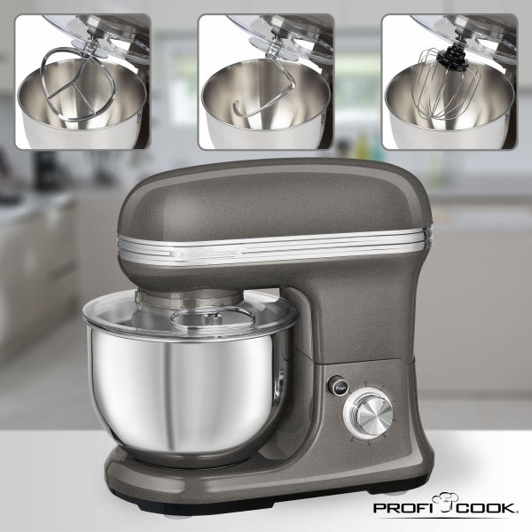 Profesjonalny robot kuchenny planetarny ProfiCook PC-KM 1197 antracyt