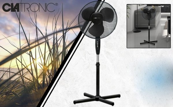 Wentylator stojący wiatrak podłogowy Clatronic VL 3603 S (Ø40cm, wys.125cm)
